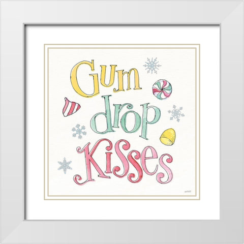 Holiday Trimmings IX White Modern Wood Framed Art Print with Double Matting by Tavoletti, Anne