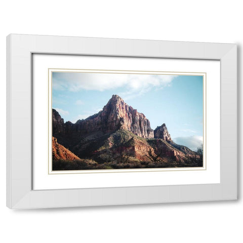The Watchman I Color White Modern Wood Framed Art Print with Double Matting by Marshall, Laura