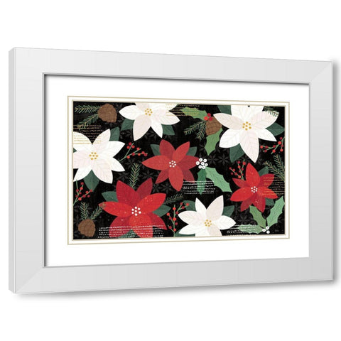 Mod Holiday I Dark White Modern Wood Framed Art Print with Double Matting by Charron, Veronique