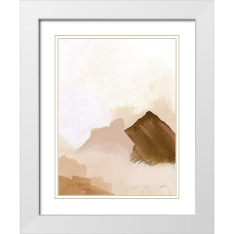 Memories Neutral White Modern Wood Framed Art Print with Double Matting by Mack, Lynn