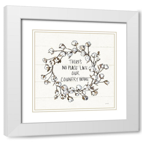 Country Life VI Home White Modern Wood Framed Art Print with Double Matting by Tavoletti, Anne