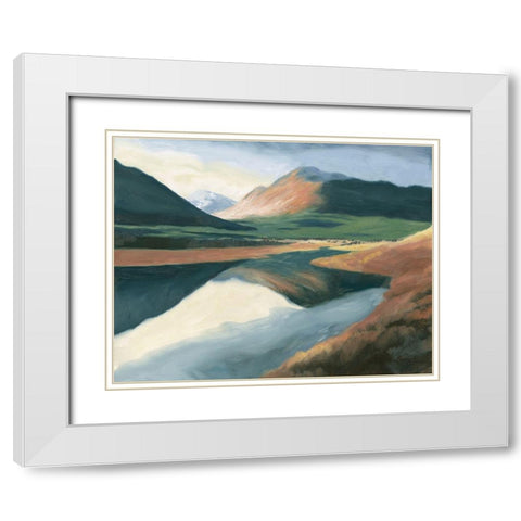 High North White Modern Wood Framed Art Print with Double Matting by Wiens, James