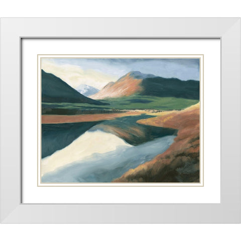 High North White Modern Wood Framed Art Print with Double Matting by Wiens, James