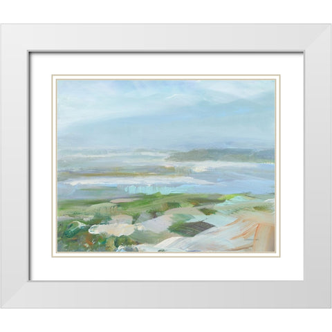 View of the Headland White Modern Wood Framed Art Print with Double Matting by Nai, Danhui