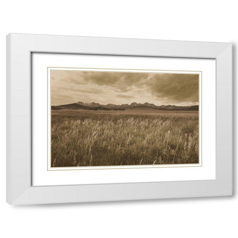 Sawtooth Mountains Idaho II Dark White Modern Wood Framed Art Print with Double Matting by Majchrowicz, Alan