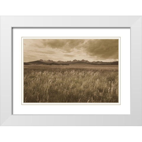 Sawtooth Mountains Idaho II Dark White Modern Wood Framed Art Print with Double Matting by Majchrowicz, Alan