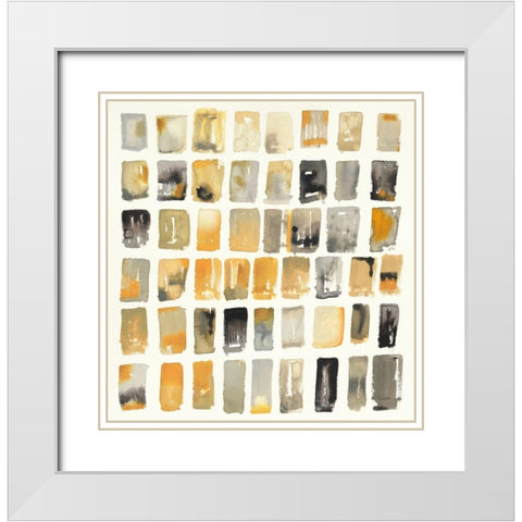 City Windows I Autumn White Modern Wood Framed Art Print with Double Matting by Novak, Shirley