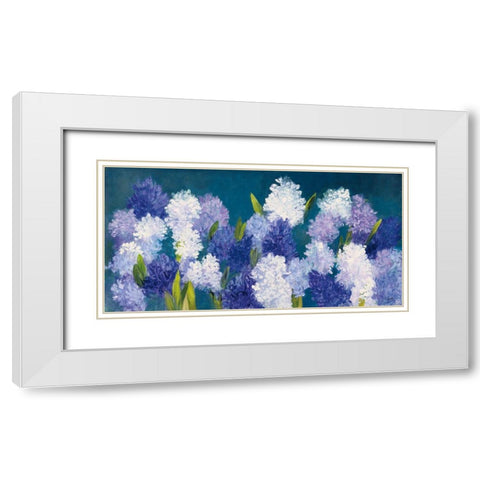 Bold Hyacinth Crop White Modern Wood Framed Art Print with Double Matting by Purinton, Julia