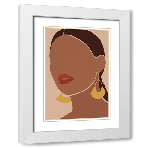 Summer Glow II White Modern Wood Framed Art Print with Double Matting by Hershey, Moira