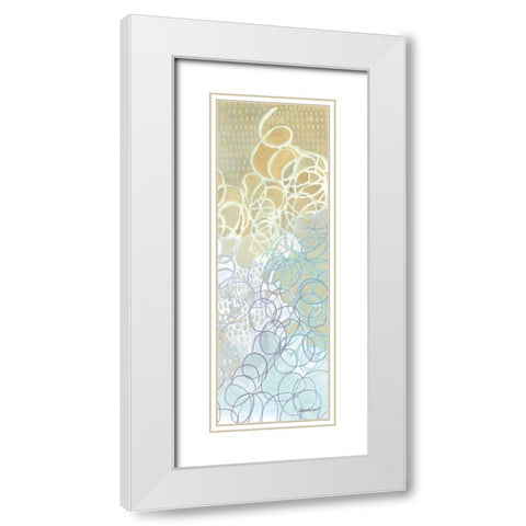 Ecstatic III White Modern Wood Framed Art Print with Double Matting by Lovell, Kathrine