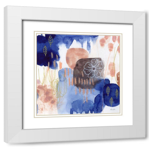 Essence of Life II White Modern Wood Framed Art Print with Double Matting by Horn, Laura