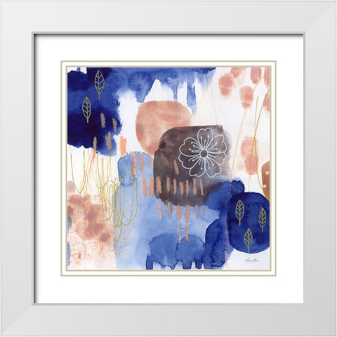 Essence of Life II White Modern Wood Framed Art Print with Double Matting by Horn, Laura