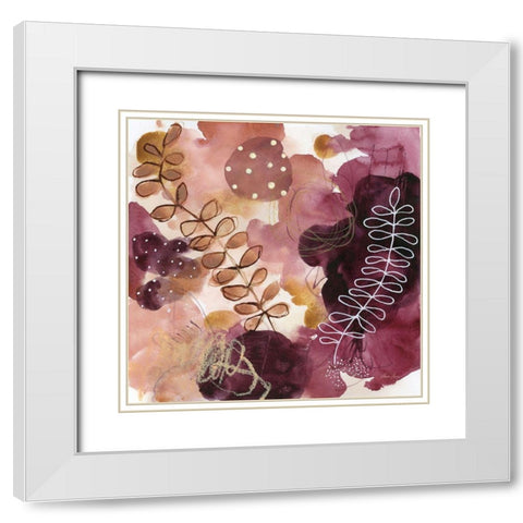 Joyous Nature White Modern Wood Framed Art Print with Double Matting by Horn, Laura