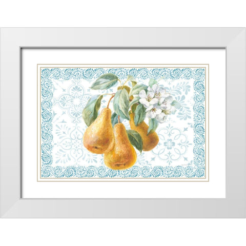 Blooming Orchard I White Modern Wood Framed Art Print with Double Matting by Nai, Danhui