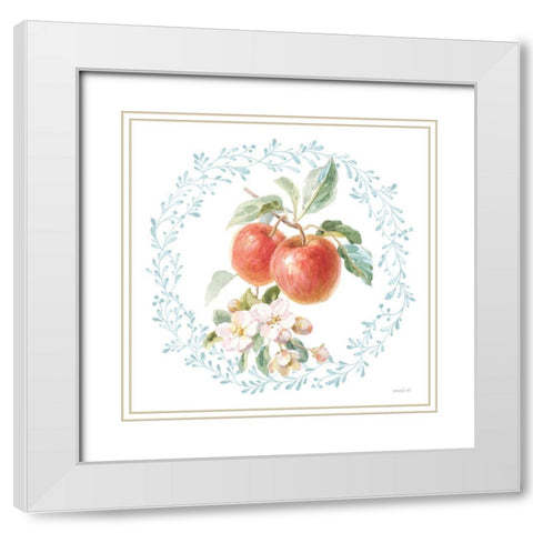 Blooming Orchard II White Modern Wood Framed Art Print with Double Matting by Nai, Danhui