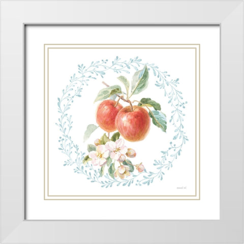 Blooming Orchard II White Modern Wood Framed Art Print with Double Matting by Nai, Danhui