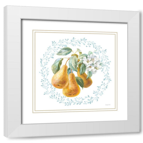 Blooming Orchard IV White Modern Wood Framed Art Print with Double Matting by Nai, Danhui