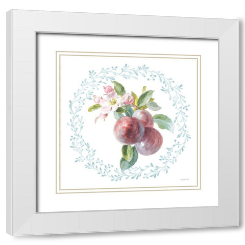 Blooming Orchard V White Modern Wood Framed Art Print with Double Matting by Nai, Danhui