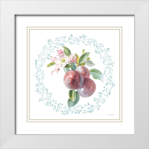 Blooming Orchard V White Modern Wood Framed Art Print with Double Matting by Nai, Danhui