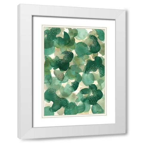 Leaf Canopy White Modern Wood Framed Art Print with Double Matting by Horn, Laura
