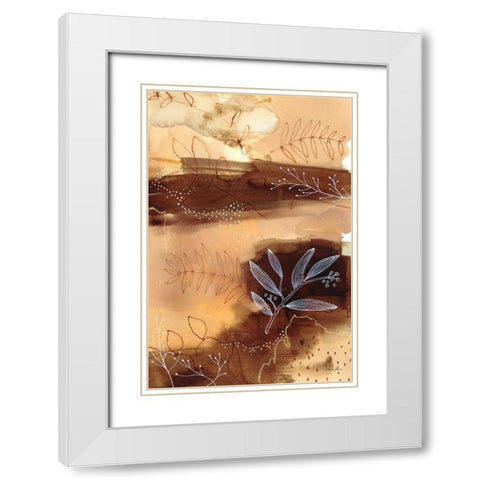 Subtle Autumn White Modern Wood Framed Art Print with Double Matting by Horn, Laura