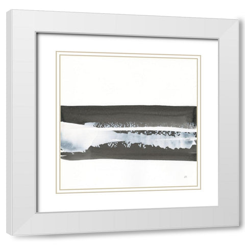 Plain and Simple I White Modern Wood Framed Art Print with Double Matting by Paschke, Chris