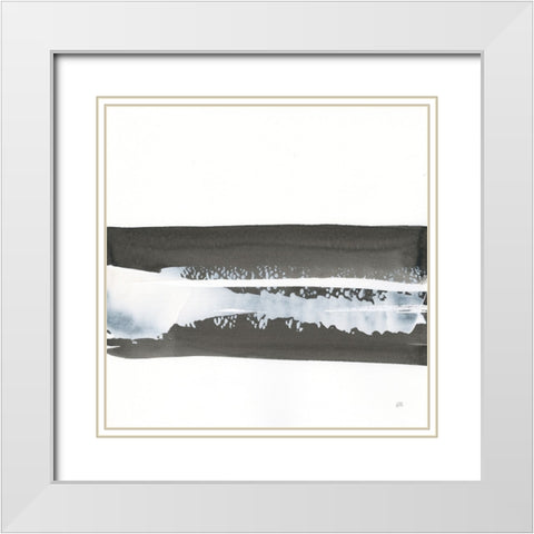 Plain and Simple I White Modern Wood Framed Art Print with Double Matting by Paschke, Chris