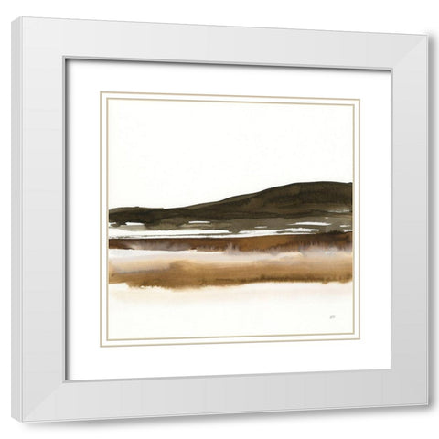 Marsh I White Modern Wood Framed Art Print with Double Matting by Paschke, Chris