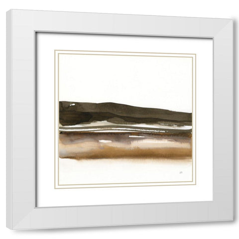 Marsh II White Modern Wood Framed Art Print with Double Matting by Paschke, Chris