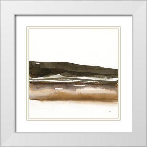 Marsh II White Modern Wood Framed Art Print with Double Matting by Paschke, Chris