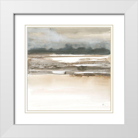 Arctic Thaw II White Modern Wood Framed Art Print with Double Matting by Paschke, Chris