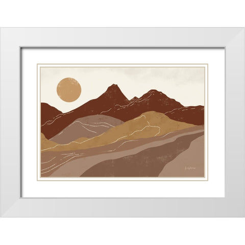 Peru Trails Neutral White Modern Wood Framed Art Print with Double Matting by Thorns, Becky
