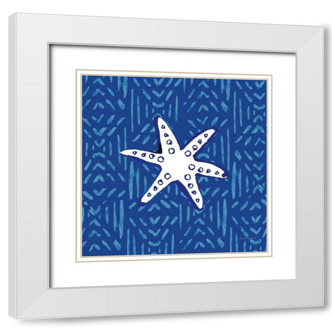 Salty Waves X White Modern Wood Framed Art Print with Double Matting by Charro, Mercedes Lopez