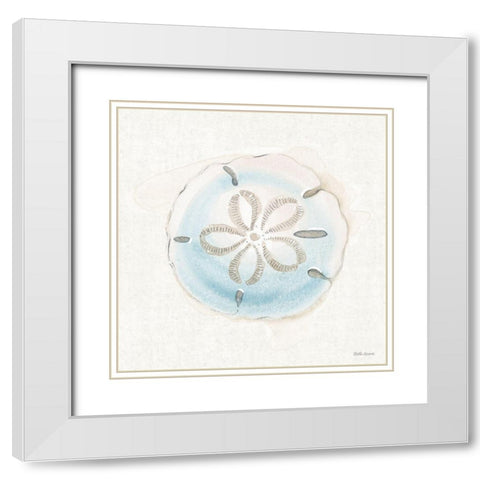 Seaside IX White Modern Wood Framed Art Print with Double Matting by Grove, Beth