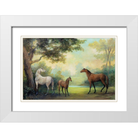 Near the Pasture White Modern Wood Framed Art Print with Double Matting by Purinton, Julia