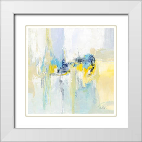 Wheat Field White Modern Wood Framed Art Print with Double Matting by Vassileva, Silvia