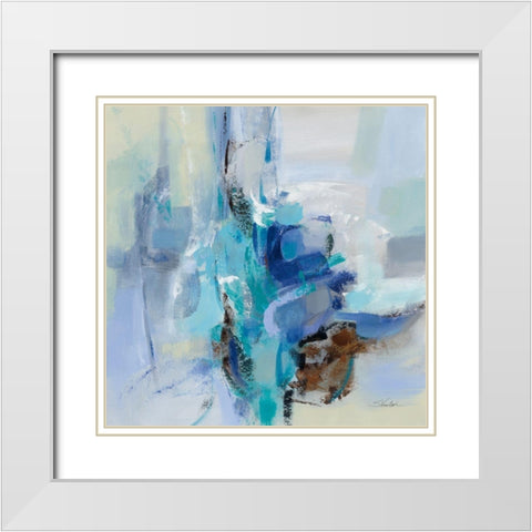 Dove Wings White Modern Wood Framed Art Print with Double Matting by Vassileva, Silvia