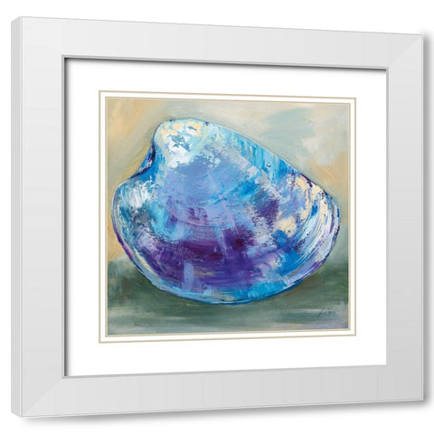 Beach Comber II White Modern Wood Framed Art Print with Double Matting by Vertentes, Jeanette