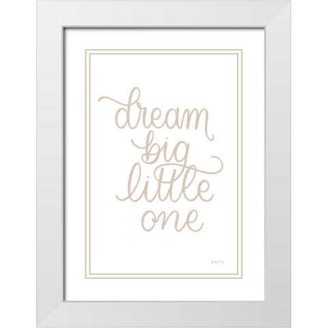 Boho Nursery IV Brown White Modern Wood Framed Art Print with Double Matting by Thorns, Becky