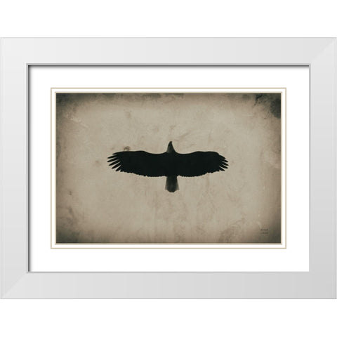 Eagle Pass White Modern Wood Framed Art Print with Double Matting by Larson, Nathan