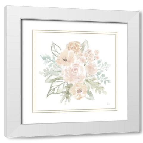 World Tour XIII Neutral White Modern Wood Framed Art Print with Double Matting by June, Dina