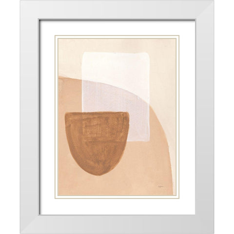 Sandy Balance III White Modern Wood Framed Art Print with Double Matting by Urban, Mary