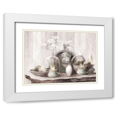 Rustic Elegance I Neutral White Modern Wood Framed Art Print with Double Matting by Purinton, Julia
