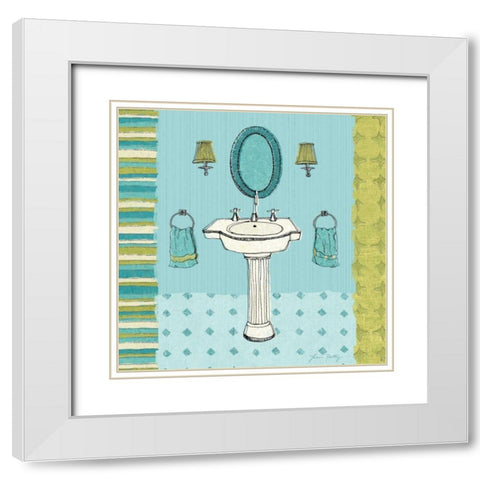 Good Clean Fun II White Modern Wood Framed Art Print with Double Matting by Petty, Lisa