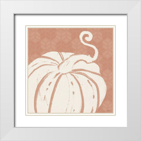 Autumn Tones VI White Modern Wood Framed Art Print with Double Matting by Tavoletti, Anne