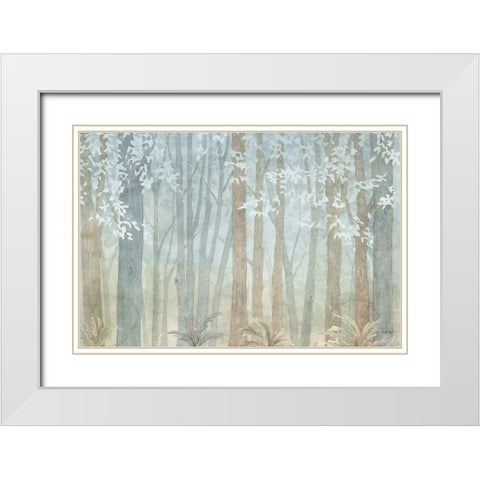 Woodland Love I White Modern Wood Framed Art Print with Double Matting by Grove, Beth