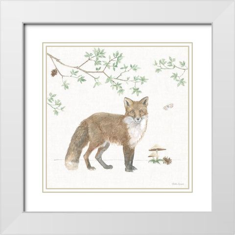Woodland Love II White Modern Wood Framed Art Print with Double Matting by Grove, Beth