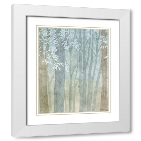 Woodland Love VIII White Modern Wood Framed Art Print with Double Matting by Grove, Beth