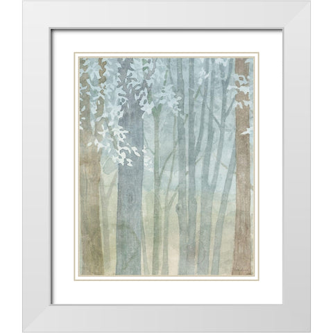 Woodland Love VIII White Modern Wood Framed Art Print with Double Matting by Grove, Beth