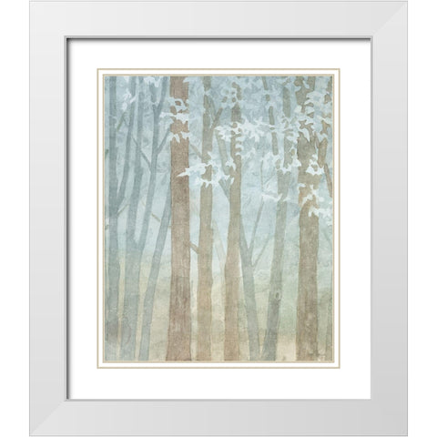 Woodland Love IX White Modern Wood Framed Art Print with Double Matting by Grove, Beth